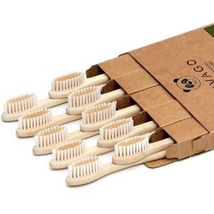 Bamboo toothbrushes pack of 10